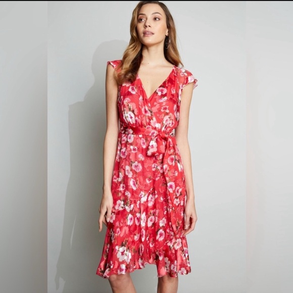 Elie Tahari red dress, size 10, NWT - Picture 7 of 11